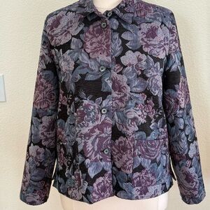 Floral Patterned Women's Jacket size 20